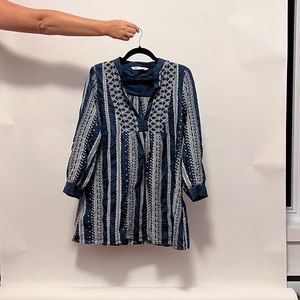 Patterned mini dress